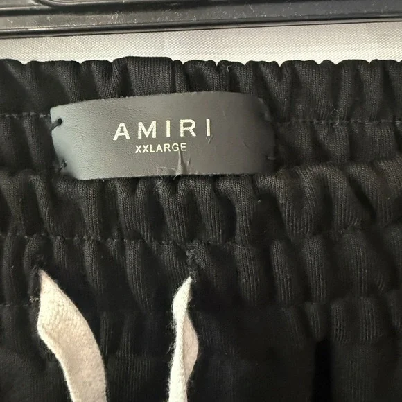AMIRI Black Joggers with White Accents - Picture 9 of 11